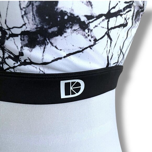 Latched Nursing Sports Bra Sz Small Black White Marble Print Wire Free Wireless - Picture 10 of 15